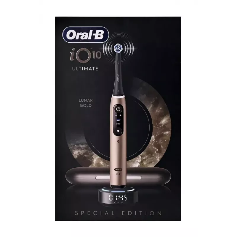 Oral-B iO Series 10 17398125 elektrinis dantų šepetėlis Suaugusiems Osciliuojantis dantų šepetėlis Juoda