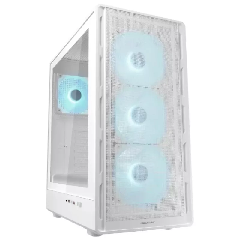 COUGAR Midi Tower Case Airface Pure PRO, ARGB, Baltas