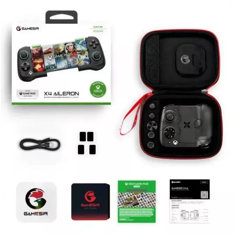 Žaidimų pultas GameSir X4a Bluetooth, skirtas „Android“, juodas