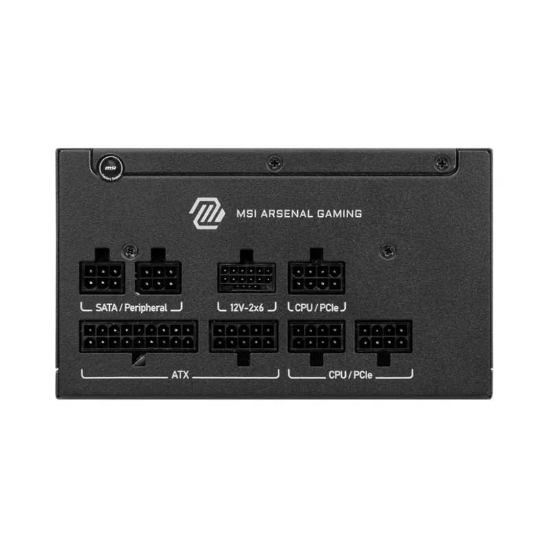 Maitinimo blokas MSI MAG A750GLS PCIE5 750W 24-pin ATX pilnai modulinis 80 PLUS Gold juodas