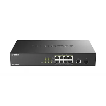 D-Link DGS-1010MP/E tinklo jungiklis Nevaldomas L2 Gigabit Ethernet (10/100/1000) Power over Ethernet (PoE) 1U Juoda