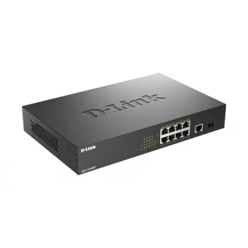 D-Link DGS-1010MP/E tinklo jungiklis Nevaldomas L2 Gigabit Ethernet (10/100/1000) Power over Ethernet (PoE) 1U Juoda
