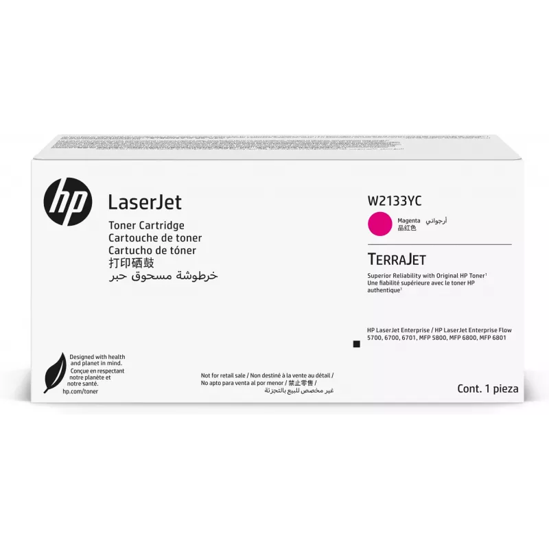 HP W2133YC purpurinė sutartinė originali LaserJet tonerio kasetė
