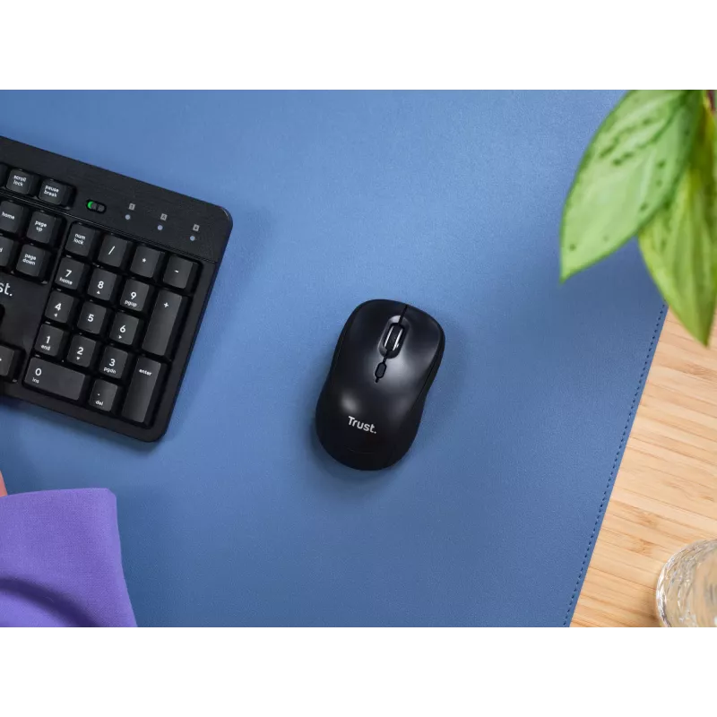 Trust Yvi+ pelė, universali, abiem rankoms tinkama, RF belaidė + Bluetooth, optinė, 1600 DPI