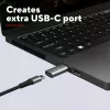 Trust Calyx USB Type-C USB Type-A pilka jungtis 1 USB Type-C jungtis 2 USB Type-A