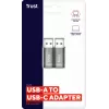 Trust Calyx USB Type-C USB Type-A pilka jungtis 1 USB Type-C jungtis 2 USB Type-A