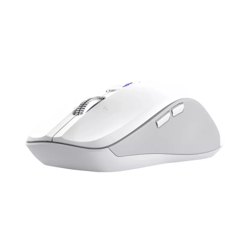 Belaidė abiem rankoms tinkama pelė TRUST 25674 — Bluetooth, 3200 DPI, 9 mygtukai, balta