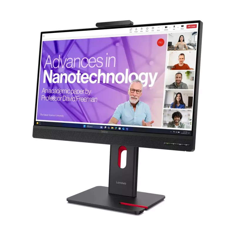 Monitorius Lenovo ThinkVision T27QD-4v 27 colių (68,6 cm) Quad HD 2560×1440 IPS LCD, 6 ms, 350 cd/m², USB centras, garsiakalbiai, VESA, aukščio reguliavimas