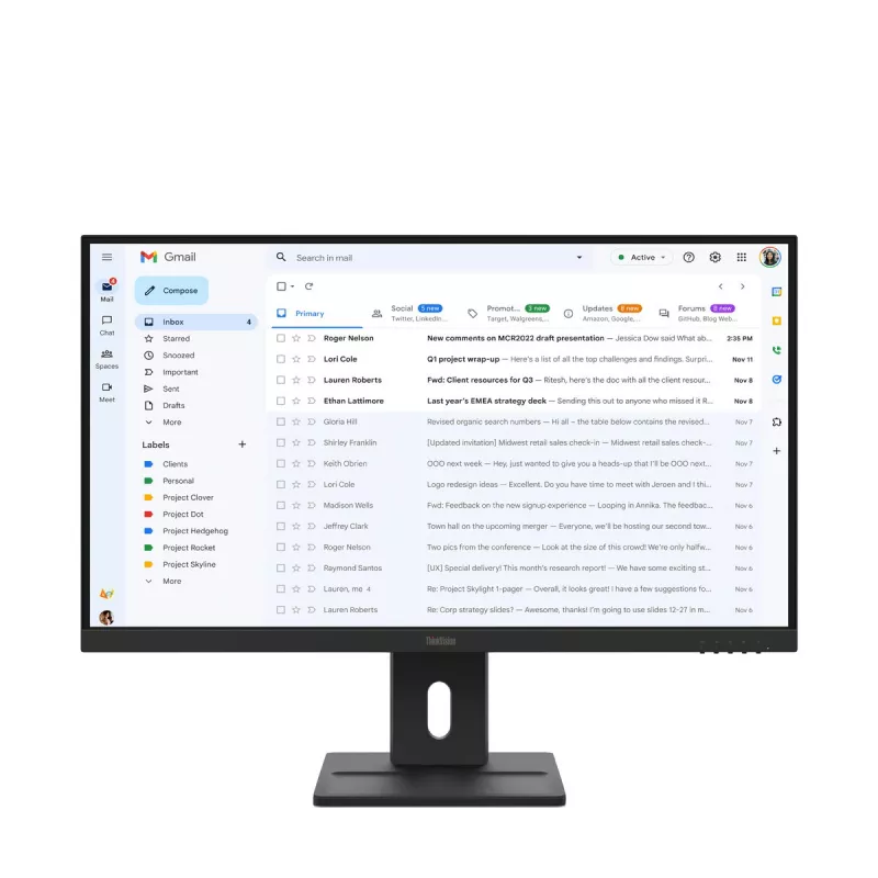 Monitorius Lenovo ThinkVision E27-40 27 colių Full HD 1920 x 1080 6 ms