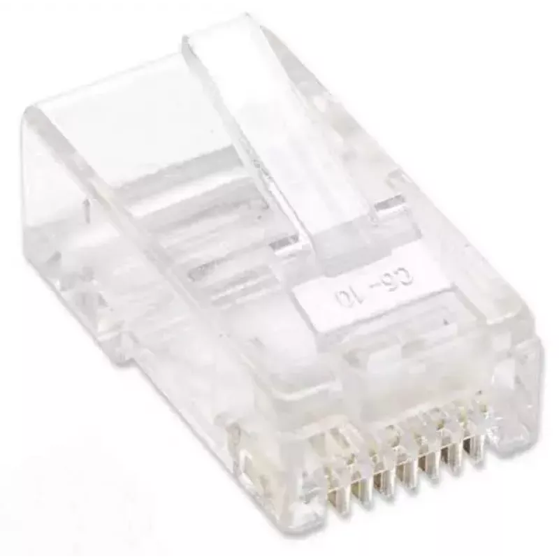 Intellinet RJ45 moduliniai kištukai, Cat5e, UTP, 2 kontaktų, daugiagysliam kabeliui, 15 µ auksu dengti kontaktai, 100 vnt. pakuotė