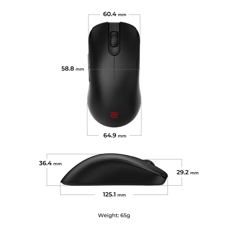 ZOWIE FK2-DW pelė Žaidimų Dešiniarankiams RF belaidė 3200 DPI