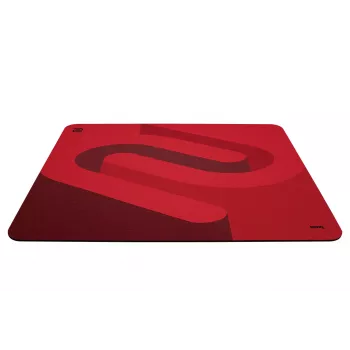 Žaidimų pelės kilimėlis BenQ G‑SR‑SE ROUGE II — raudonas, 470 × 490 mm, medžiaginis paviršius, susiūti kraštai, neslystanti guminė bazė