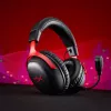 HyperX Cloud III S Wireless - žaidimų ausinės (juoda-raudona), Raudona, Kinija, Circumaural, Uždara, 115 mm, 210 mm