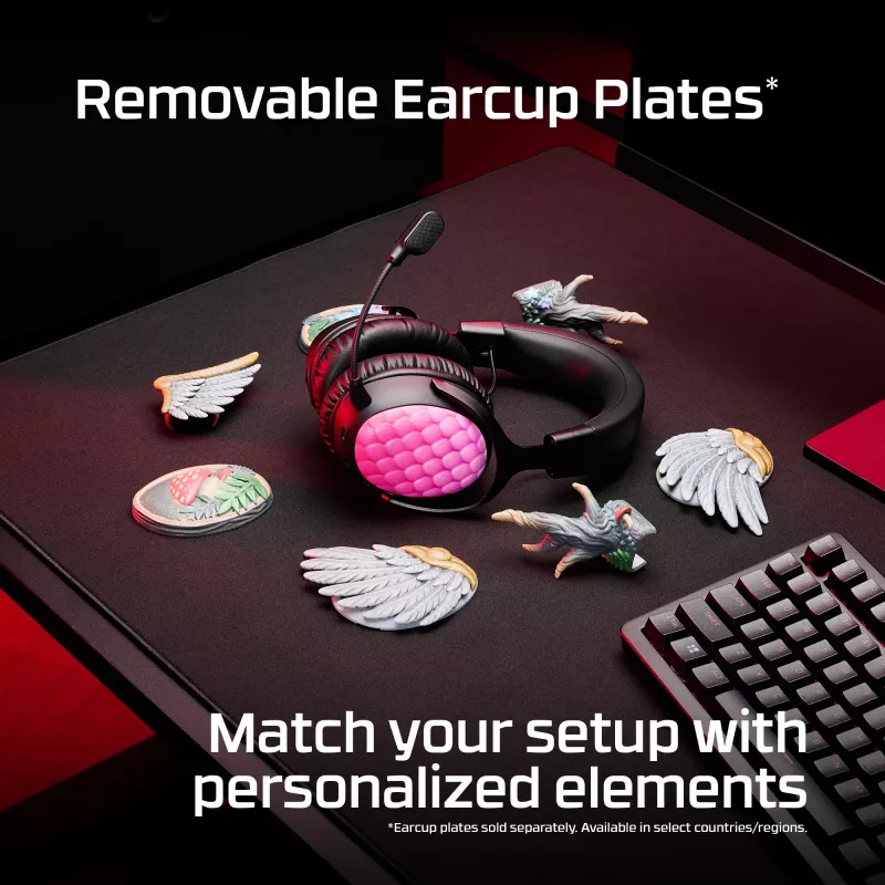 HyperX Cloud III S Wireless - žaidimų ausinės (juoda-raudona), Raudona, Kinija, Circumaural, Uždara, 115 mm, 210 mm