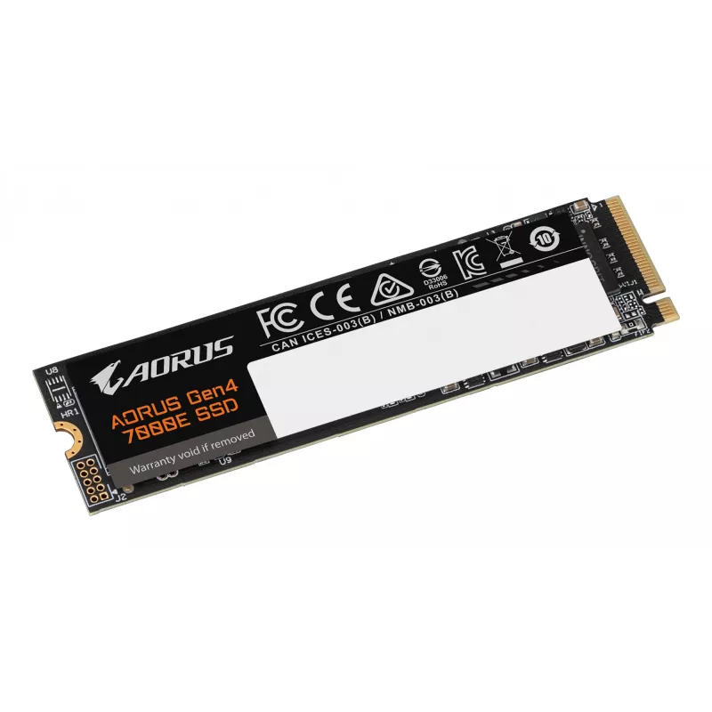 Vidinė M.2 NVMe SSD GIGABYTE AORUS Gen4 7000E 1 TB — 7100 MB/s skaitymas, 6100 MB/s rašymas, M.2 2280