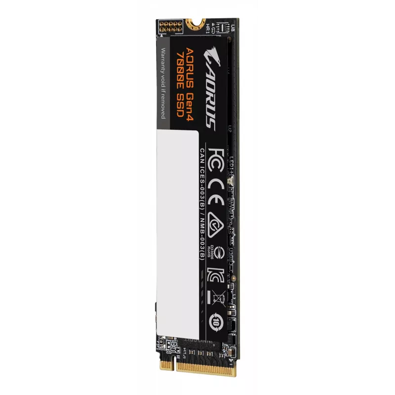 Vidinė M.2 NVMe SSD GIGABYTE AORUS Gen4 7000E 1 TB — 7100 MB/s skaitymas, 6100 MB/s rašymas, M.2 2280