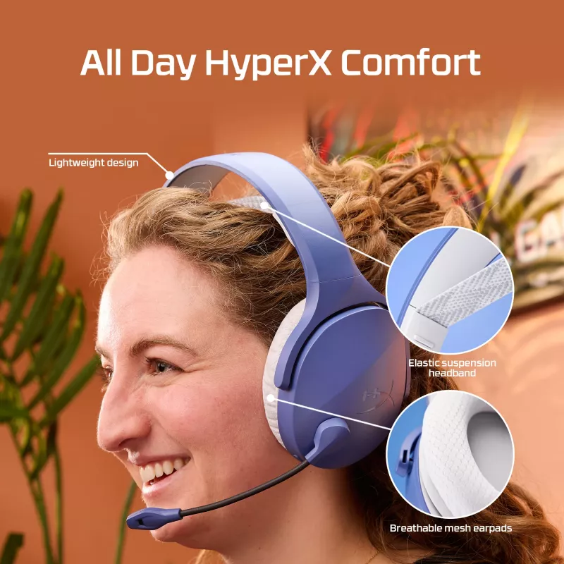 HyperX Cloud Jet - belaidės žaidimų ausinės (šviesiai mėlynos)