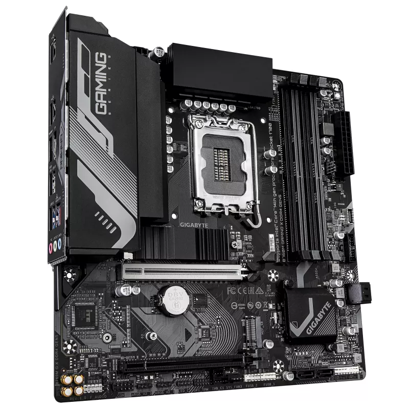 Motininė plokštė GIGABYTE B760M GAMING X DDR4 GEN5, Micro ATX, LGA1700, B760, 4x DIMM iki 128 GB, 2x PCIe 4.0 M.2, 2.5GbE