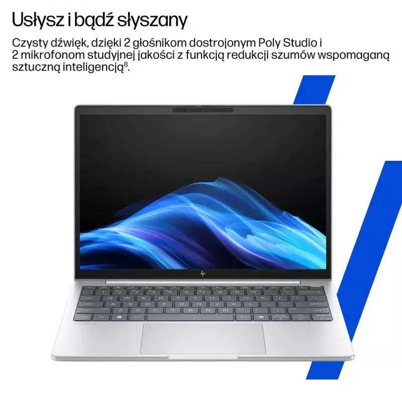 Notebook HP EliteBook G8 Ultra 7 255U 16 colių WUXGA IPS 400 nitų 32GB DDR5 5600 1TB SSD Arc Kamera IR 5MP 62Wh W11Pro Glacier Sidabrinė