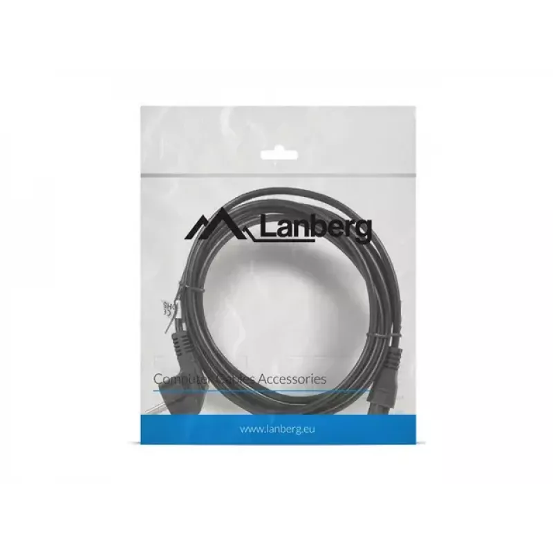 Maitinimo kabelis Lanberg CA-C5CA-11CC-003-BK 3 m C5 lizdas CEE7/7