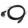 Maitinimo kabelis Lanberg CA-C5CA-11CC-003-BK 3 m C5 lizdas CEE7/7