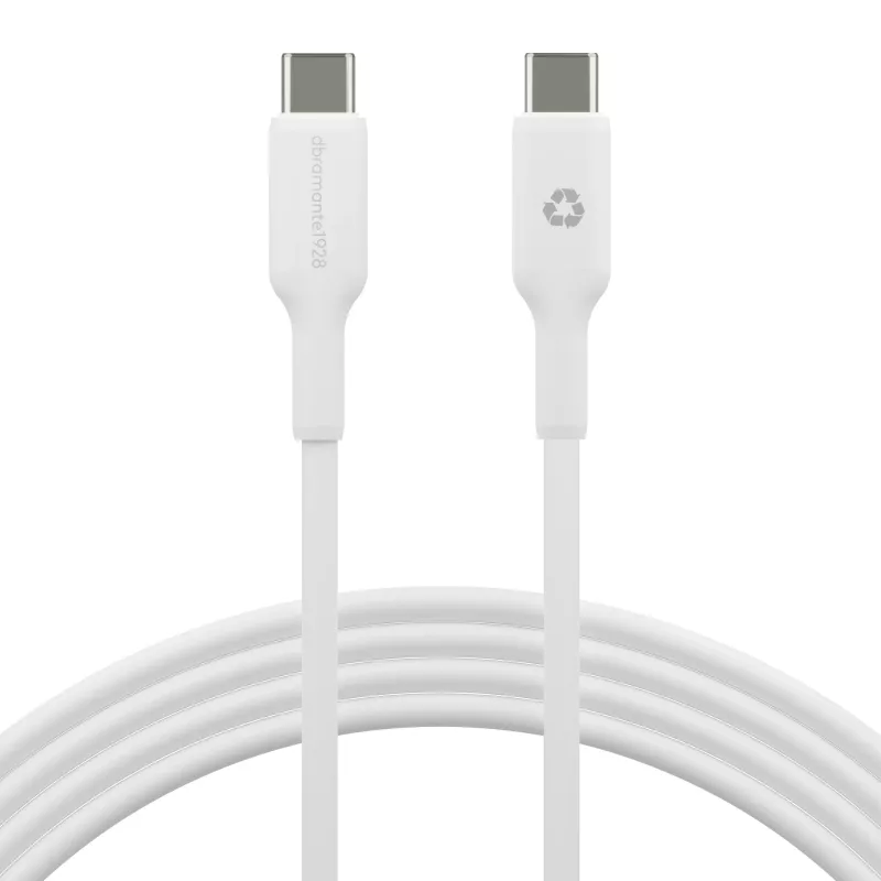 USB-C į USB-C kabelis d bramante Bulk 2 m, baltas