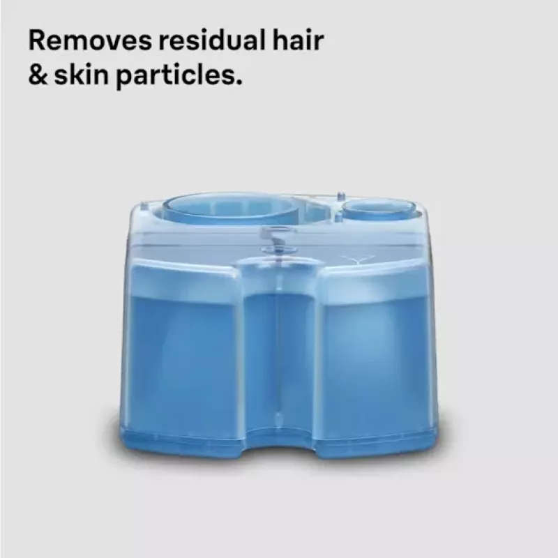 Valymo kasetė BRAUN 3in1 ShaveCare kasetė 8 vnt. (Mėlyna) Braun elektriniams skustuvams