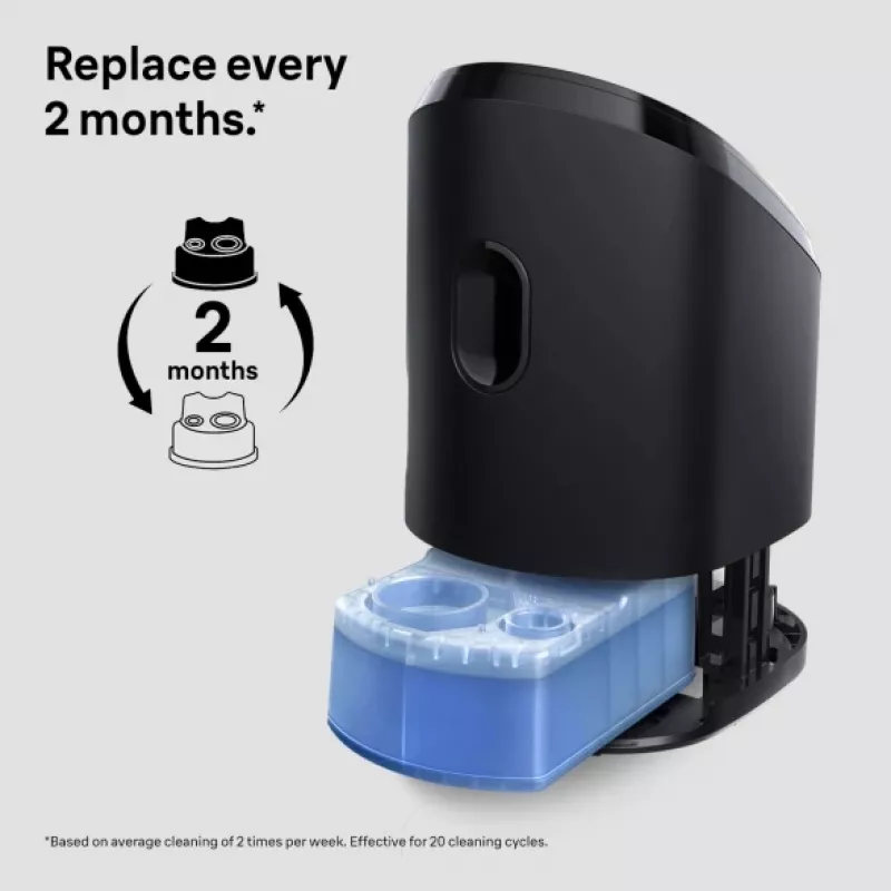 Valymo kasetė BRAUN 3in1 ShaveCare kasetė 8 vnt. (Mėlyna) Braun elektriniams skustuvams