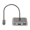 StarTech.com USB C kelių prievadų adapteris, USB-C į HDMI 4K vaizdo, 100W PD perdavimas, USB 3.0 šakotuvas 5Gbps (1xType-C/1xA), USB-C mini dokas, USB-C kelioninis dokas, nešiojamas nešiojamojo kompiuterio dokavimo stotelė
