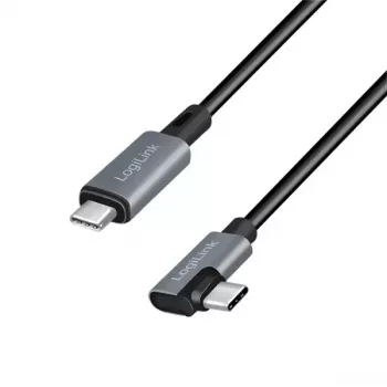 LogiLink CU0182 USB laidas USB 2.0 1m USB C juoda sidabrinė