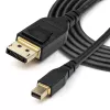 StarTech.com 2 m VESA sertifikuotas Mini DisplayPort į DisplayPort 1.4 laidas – 8K 60Hz HBR3 HDR – Super UHD mDP į DP 1.4 laidas – plonas (34 AWG) Ultra HD 4K 120Hz – monitoriaus/vaizdo laidas