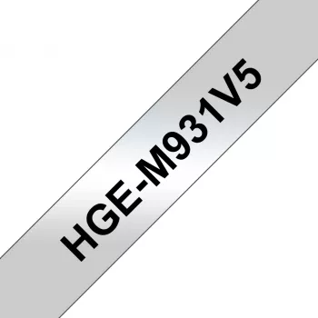 Etikečių juosta HG Brother HGM931V5 juoda sidabrinė