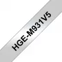 Etikečių juosta HG Brother HGM931V5 juoda sidabrinė