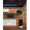 ICY BOX IB-HUB1430-CR lizdas Juodas