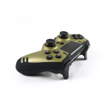 Žaidimų valdiklis Lexip Metaltech belaidis valdiklis auksinis — PC, PS4, RF belaidis, Micro-USB, įmontuota LiPo baterija