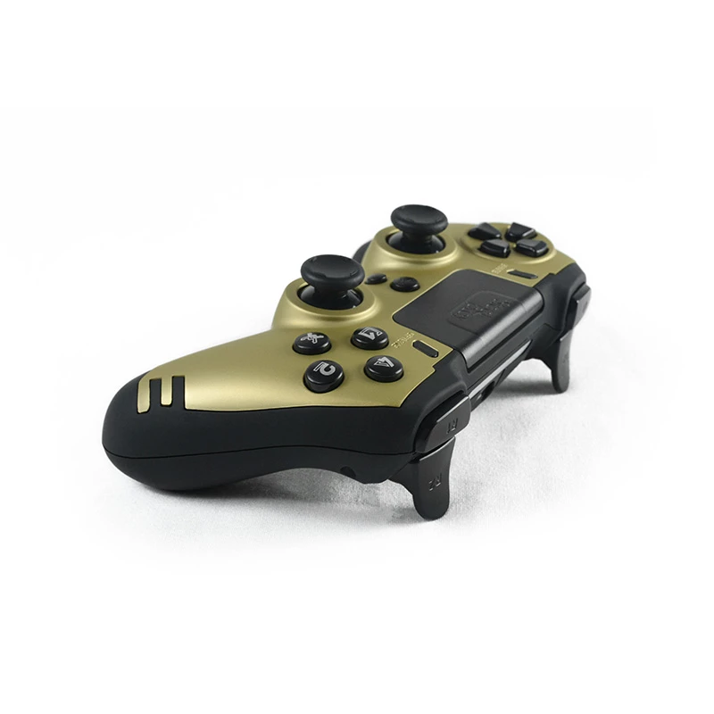 Žaidimų valdiklis Lexip Metaltech belaidis valdiklis auksinis — PC, PS4, RF belaidis, Micro-USB, įmontuota LiPo baterija