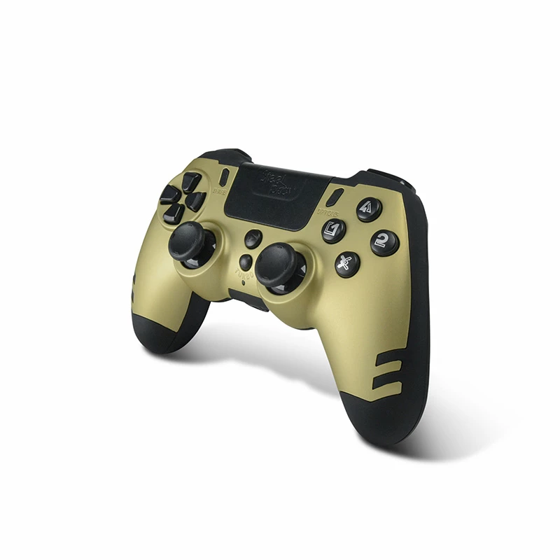 Žaidimų valdiklis Lexip Metaltech belaidis valdiklis auksinis — PC, PS4, RF belaidis, Micro-USB, įmontuota LiPo baterija