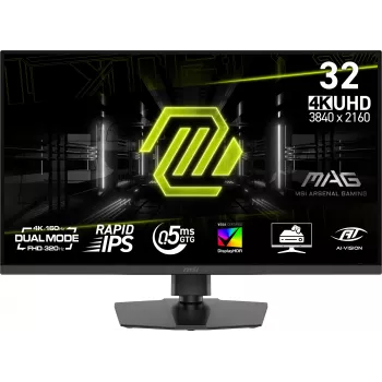 MSI MAG 322URDF E16 kompiuterio monitorius 80 cm (31,5 colio) 3840 x 2160 pikselių 4K Ultra HD juodas