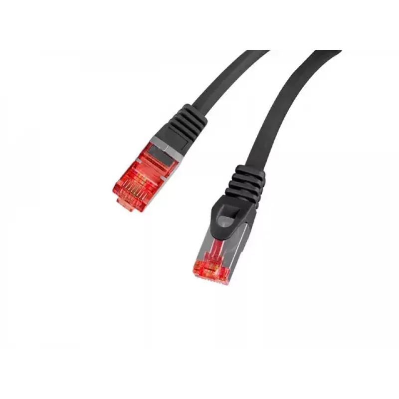 Tinklo komutacinis kabelis LANBERG Cat6 F/UTP (FTP) 2 m, RJ-45 į RJ-45, 1250 Mbit/s, juodas