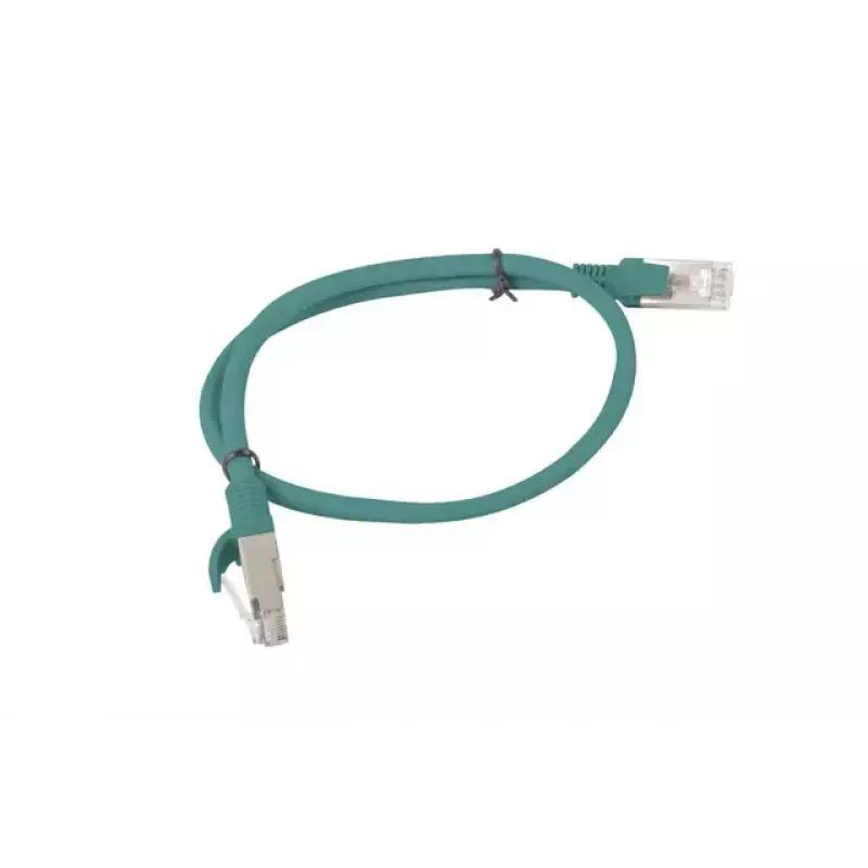 Tinklo kabelis Lanberg PCU6-10CC-0050-G RJ-45 Cat6 0.5m žalias