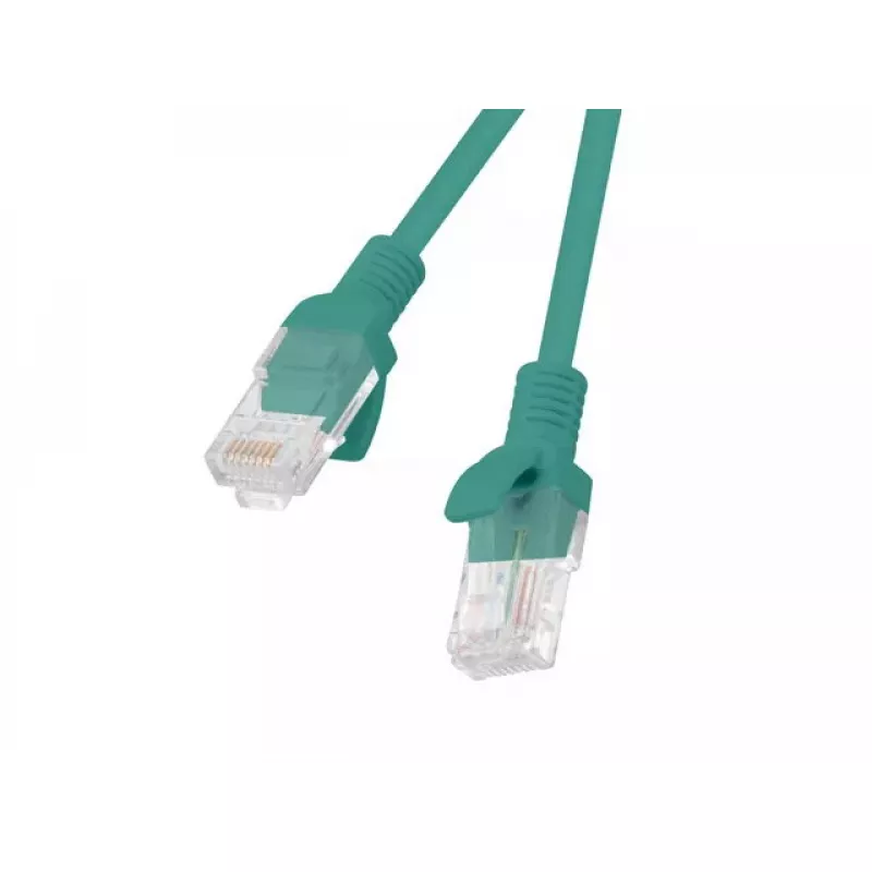 Tinklo kabelis Lanberg PCU6-10CC-0050-G RJ-45 Cat6 0.5m žalias