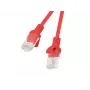 Tinklo kabelis Lanberg PCU6-10CC-0050-R RJ-45 Cat6 0,5 m Raudonas