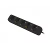 Maitinimo ilgintuvas Lanberg PS0-05F-0150-BK 1,5m 5 AC lizdai Vidaus naudojimui Juodas