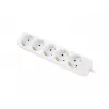 Maitinimo ilginimo laidas Lanberg PS0-05F-0300-W 3m 5 kintamosios srovės lizdų Vidaus naudojimui Baltas