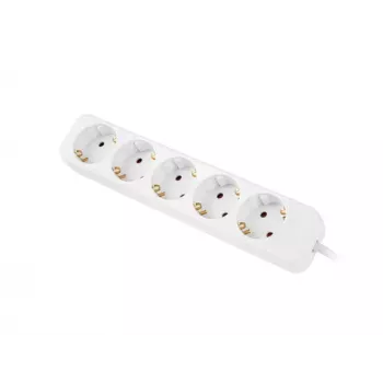 Maitinimo ilginimo laidas Lanberg PS0-05F-0300-W 3m 5 kintamosios srovės lizdų Vidaus naudojimui Baltas