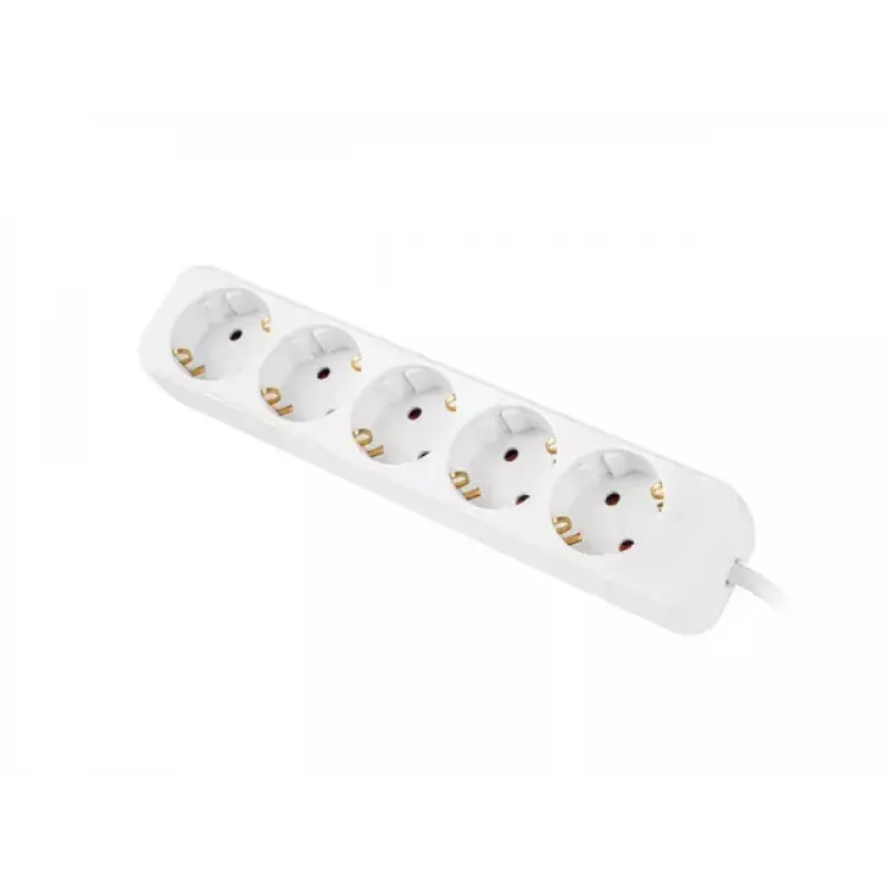Maitinimo ilginimo laidas Lanberg PS0-05F-0300-W 3m 5 kintamosios srovės lizdų Vidaus naudojimui Baltas