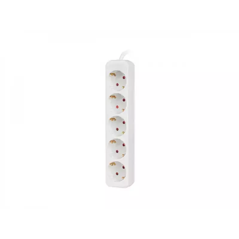 Maitinimo ilginimo laidas Lanberg PS0-05F-0300-W 3m 5 kintamosios srovės lizdų Vidaus naudojimui Baltas