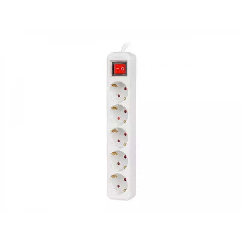 Maitinimo prailgintuvas Lanberg PS1-05F-0300-W 3 m 5 AC lizdai patalpoms baltas