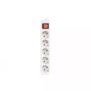 Maitinimo prailgintuvas Lanberg PS1-05F-0300-W 3 m 5 AC lizdai patalpoms baltas