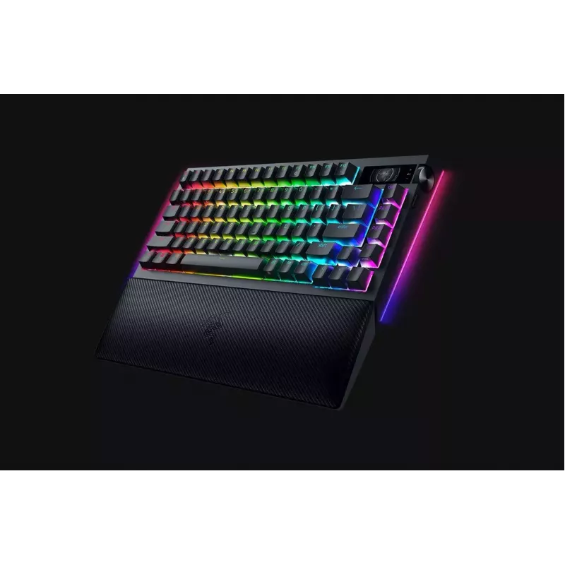 Razer JuodaWidow V4 Pro klaviatūra, žaidimų, USB, RF belaidė, Bluetooth, QWERTY US, juoda